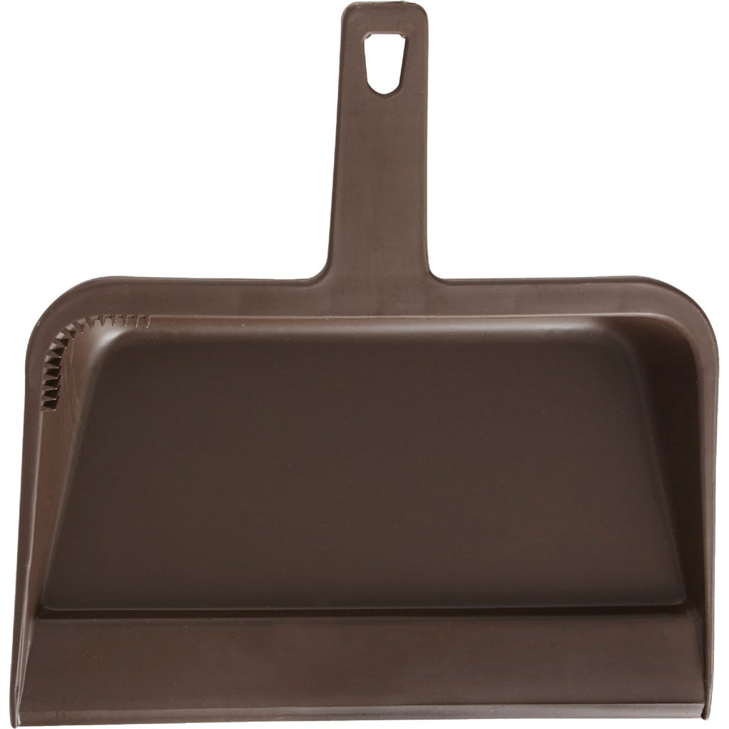 Impact 12 In. Brown Plastic Dust Pan