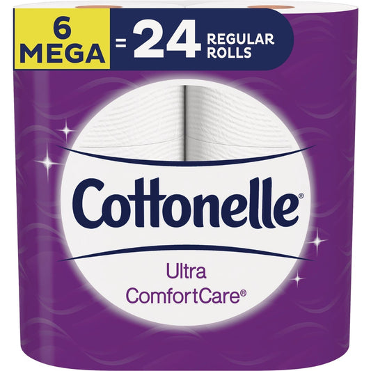 Cottonelle Ultra ComfortCare Toilet Paper Bath Tissue (6 Mega Rolls)