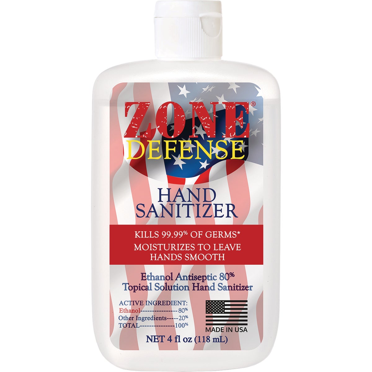 Zone Defense 4 Oz. Hand Santiizer