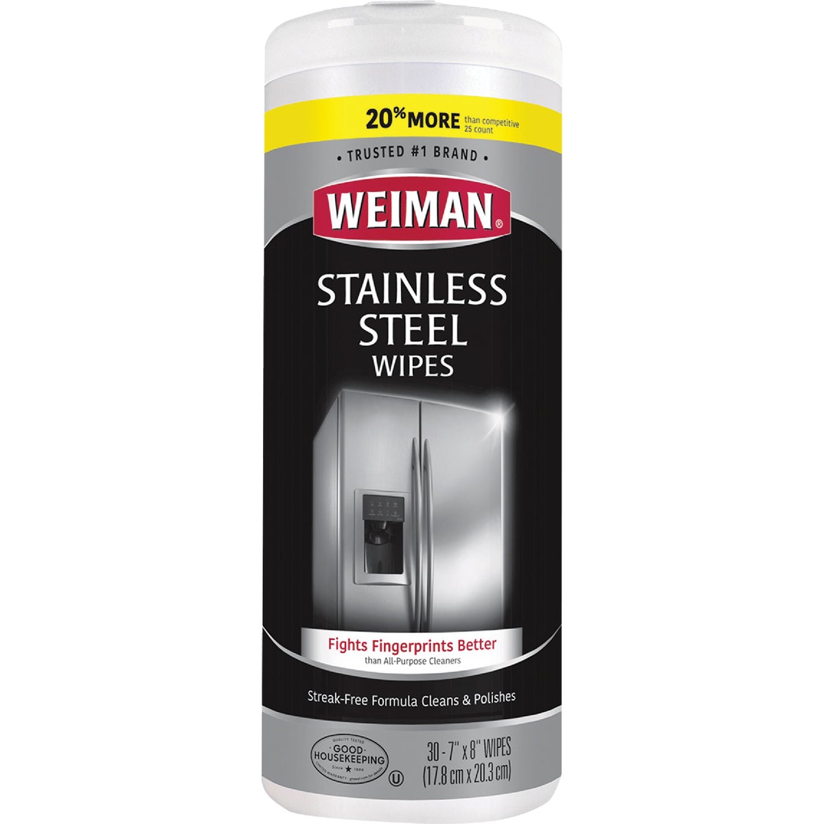 Weiman Stainless Steel Wipes, 30-Ct