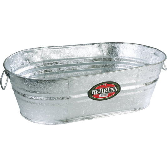 Behrens 22 Qt. Oval Round Hot-Dipped Utility Tub