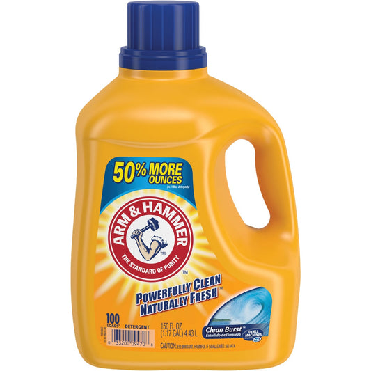 Arm & Hammer 150 Oz. Clean Burst Liquid Laundry Detergent