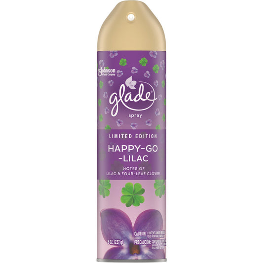 Glade 8 Oz. Happy Go Lilac Aerosol Spray Air Freshener