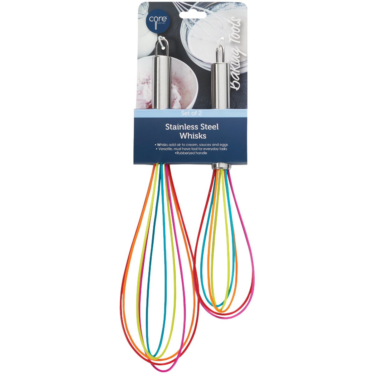 Core Kitchen Whisk Set in Rainbow (2-Piece)