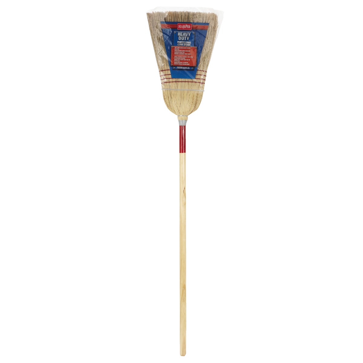 Harper 12 In. W. x 56 In. L. Natural Wood Handle Contractor Corn Broom