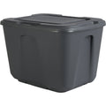 Homz 18 Gal. Gray 4-Way Handle Storage Tote