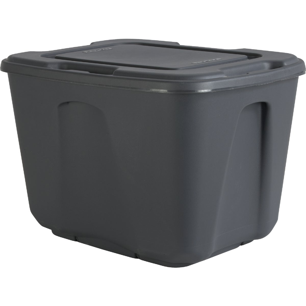 Homz 18 Gal. Gray 4-Way Handle Storage Tote
