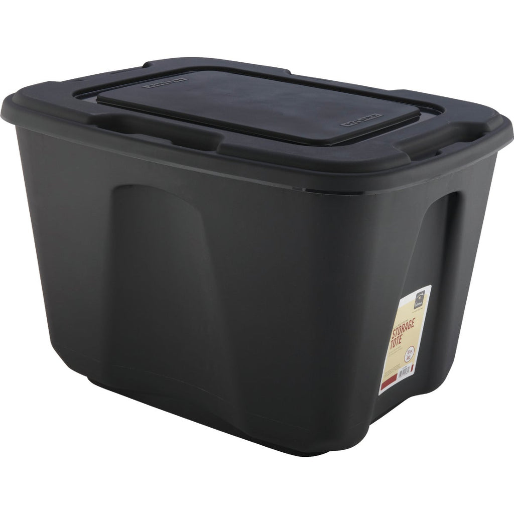 Homz 18 Gal. Gray 4-Way Handle Storage Tote