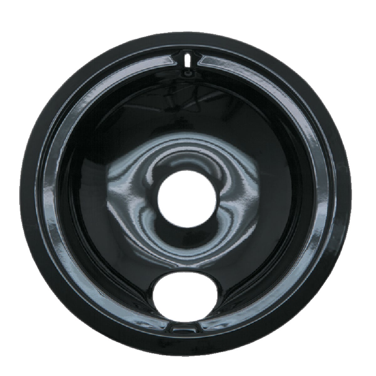 Range Kleen Electric 8" Style B Round Black Drip Pan