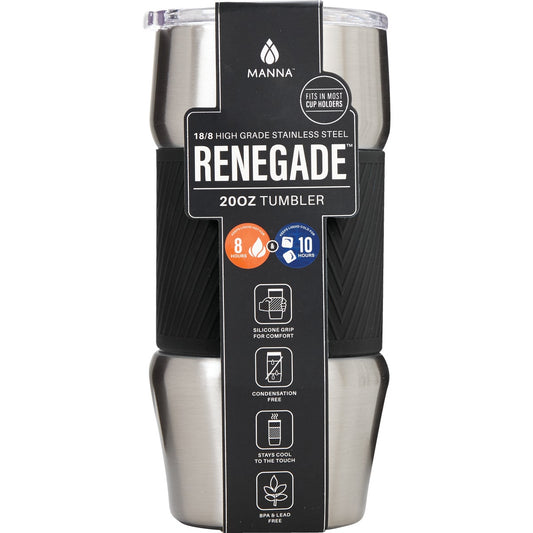 Manna Renegade 20 Oz. Onyx Black Insulated Tumbler