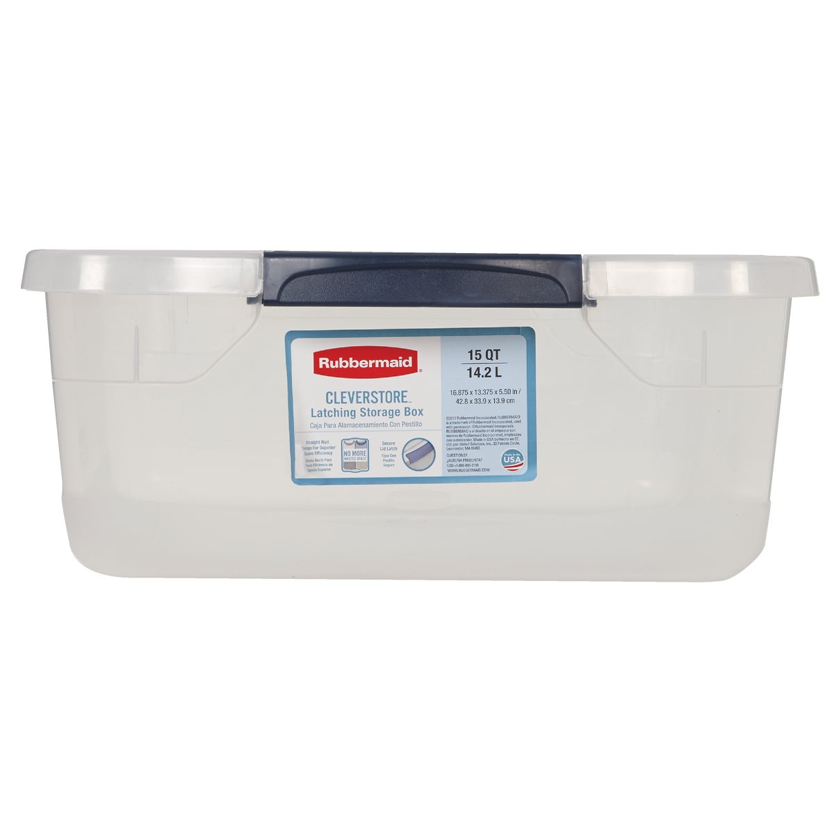 Rubbermaid 16 Qt. Cleverstore Clear Tote