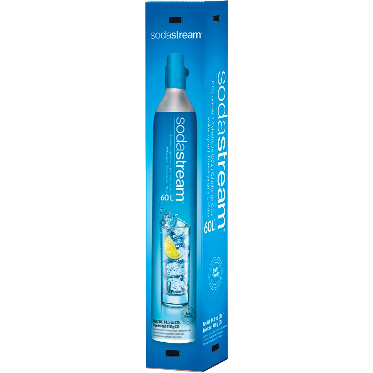 SodaStream Sparkling Beverage Maker 14.5 Oz. 60L CO2 Spare Carbonator Cylinder