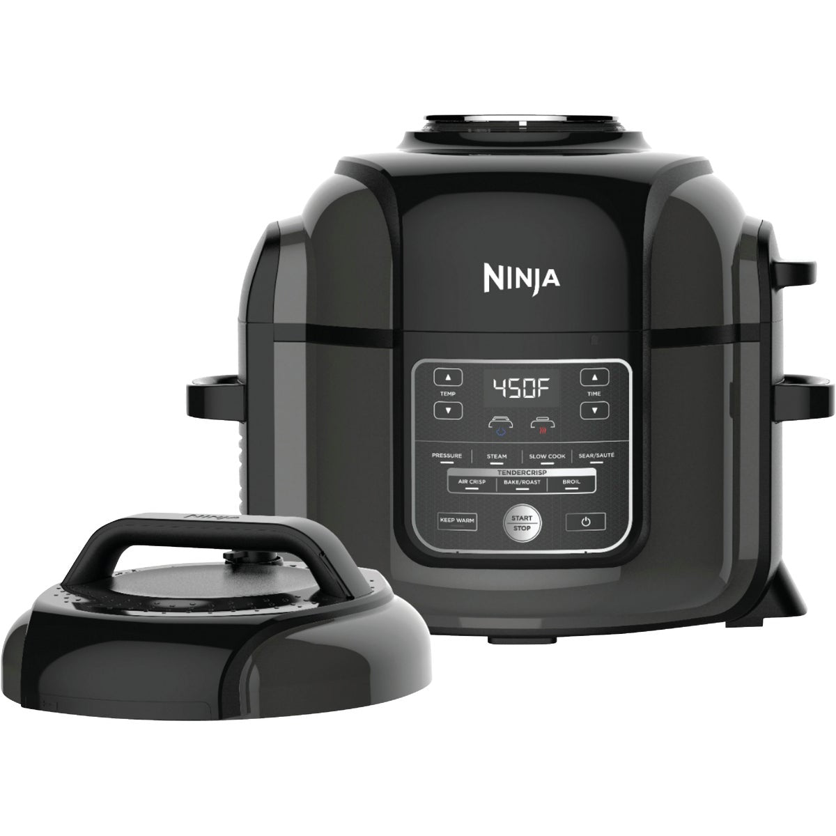 Ninja Foodi 6.5 Qt. Black Stainless Electric Pressure Cooker with Tender Crisp Technology