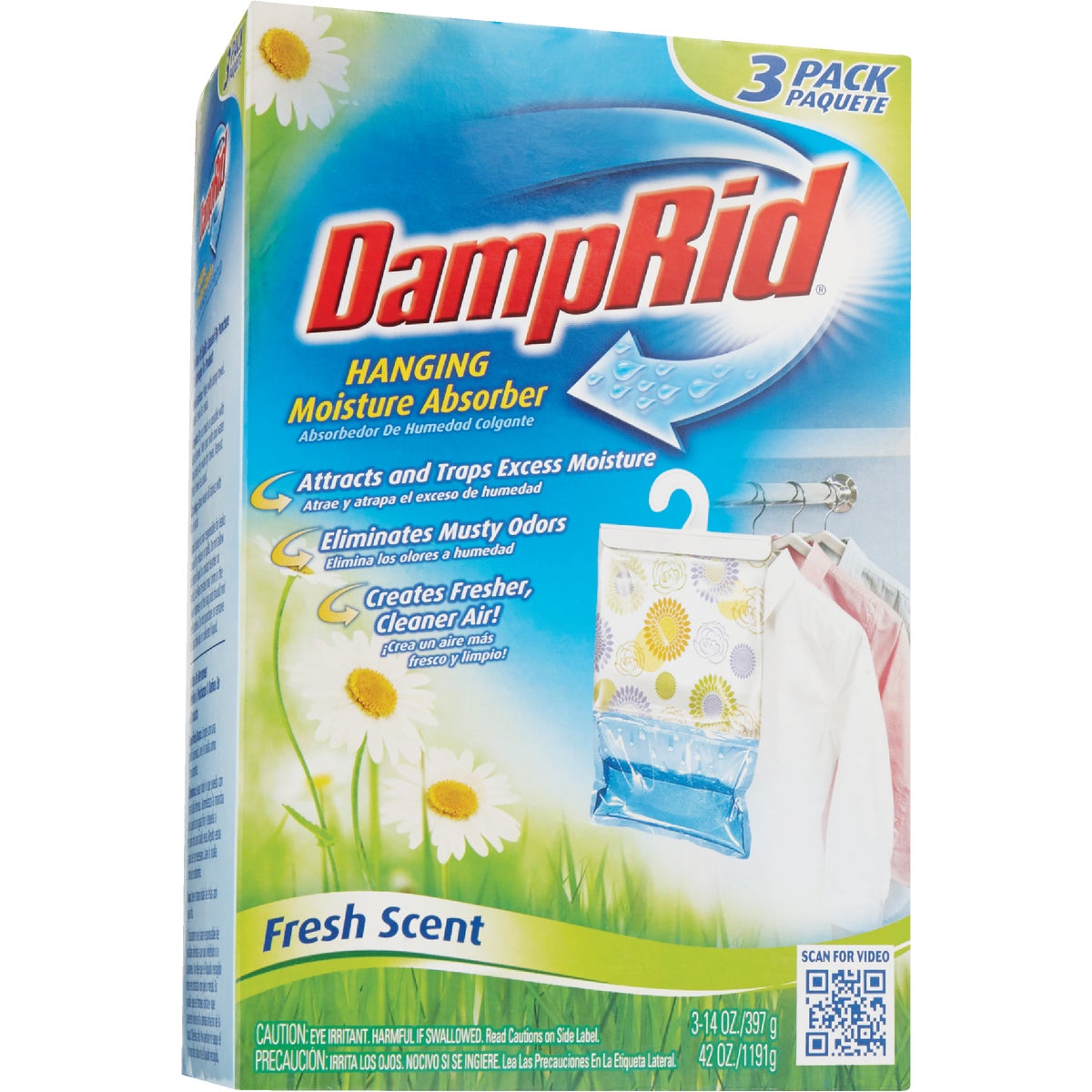 DampRid 42 Oz. Fresh Scent Hanging Moisture Absorber (3-Count)
