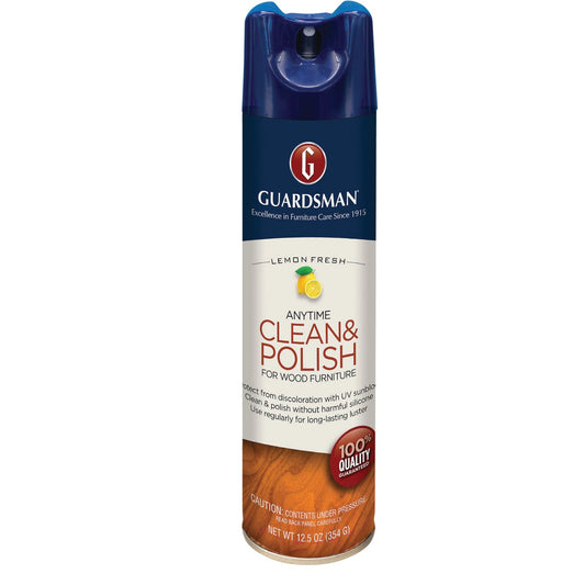 Guardsman 12.5 Oz. Lemon Anytime Clean & Polish for Wood Furniture