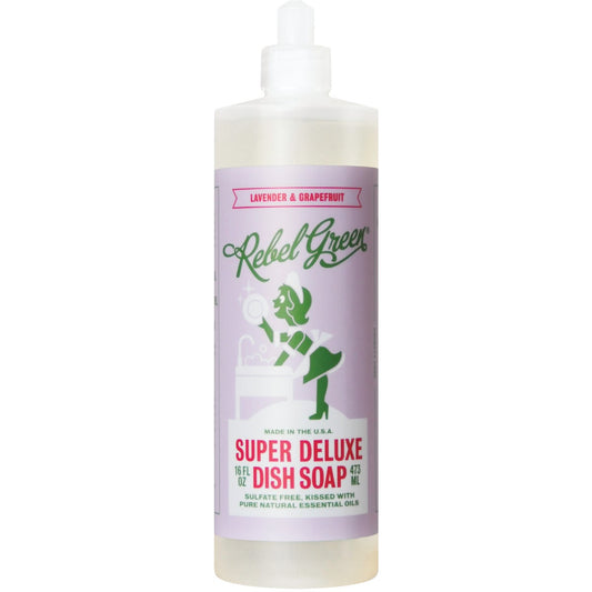 Rebel Green 16 Oz. Lavender & Grapefruit Liquid Dish Soap