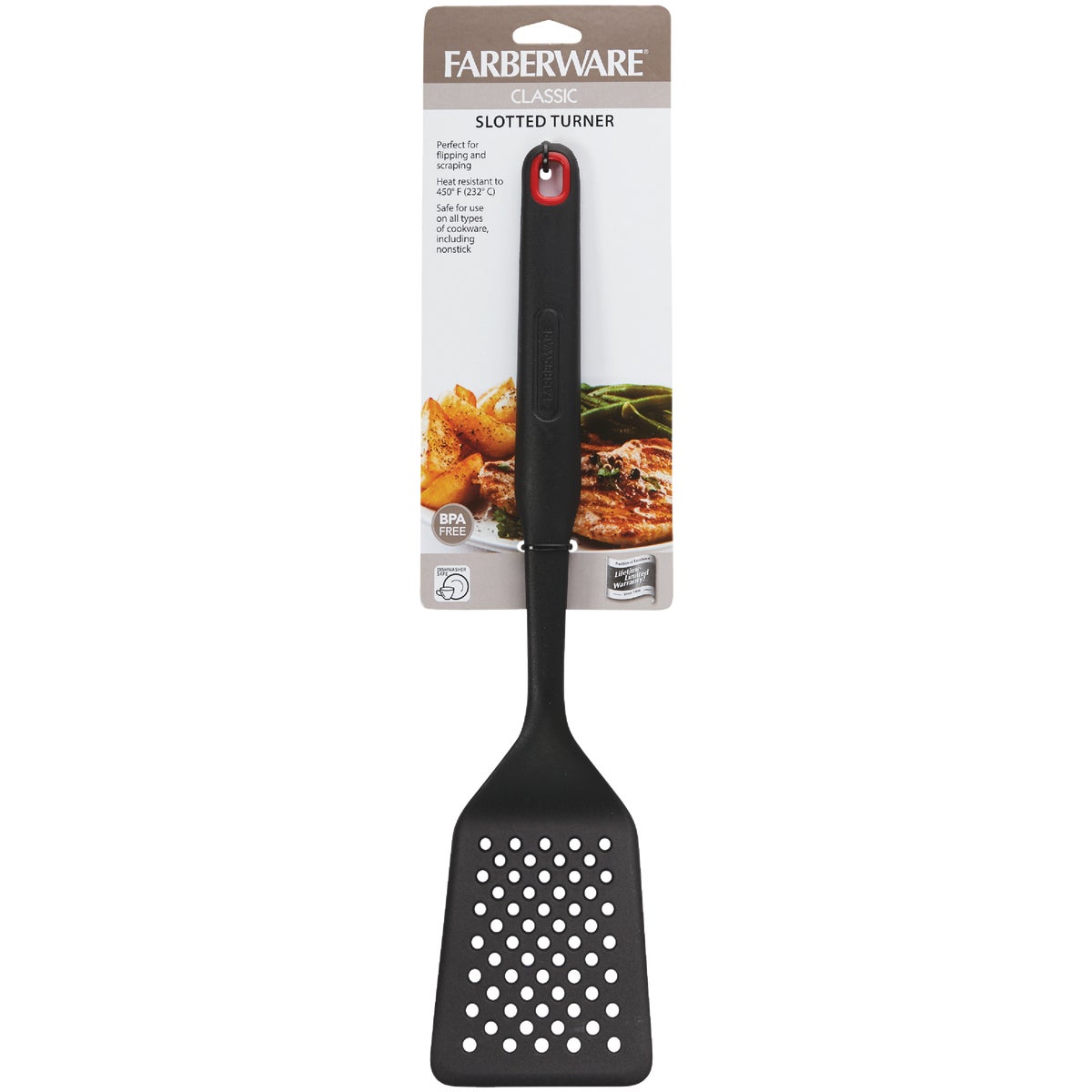 Farberware 13.5 In. Classic Black Nylon Slotted Turner