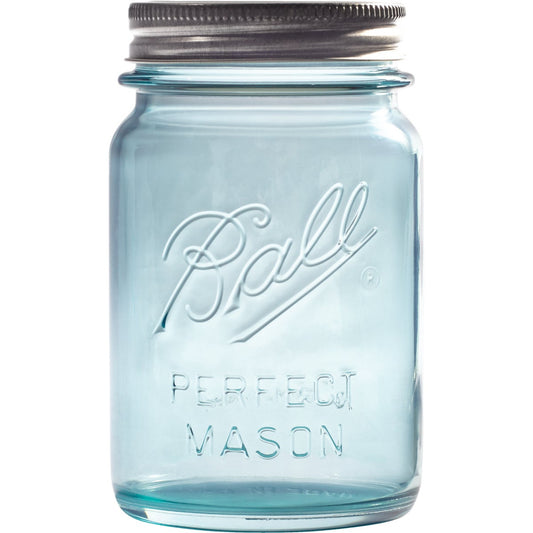 Ball Collector's Edition Pint Regular Mouth Aqua Vintage Canning Jar (4-Count)