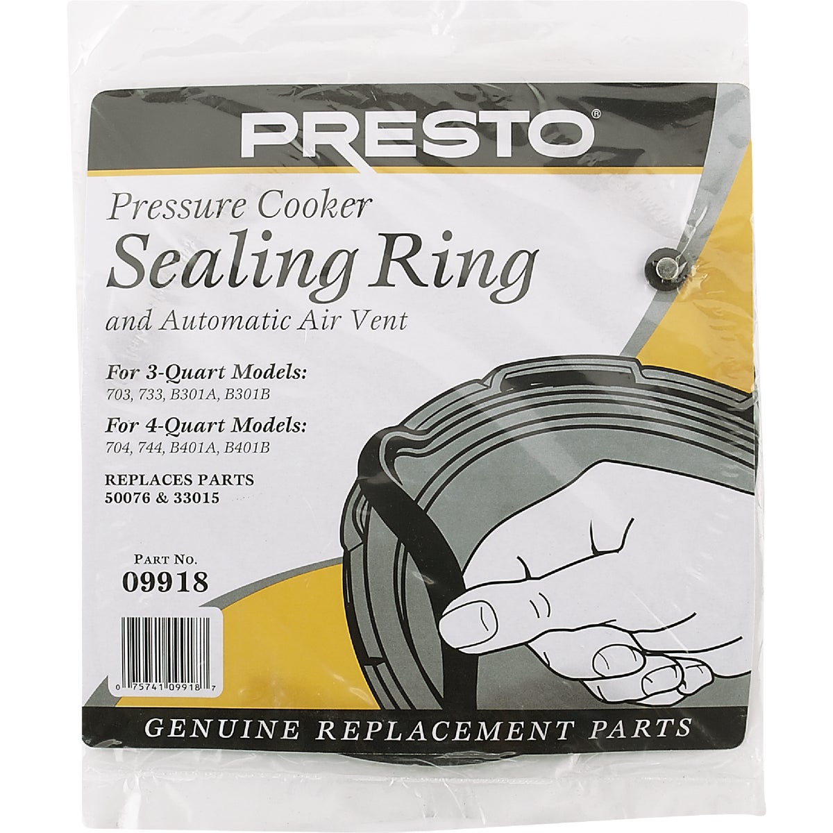 Presto 3-4 Qt. Pressure Cooker or Canner Gasket