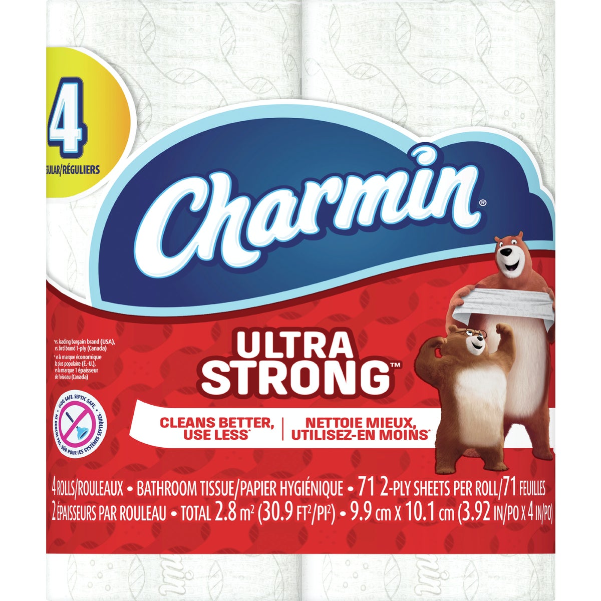 Charmin Ultra Strong Toilet Paper (4 Regular Rolls)