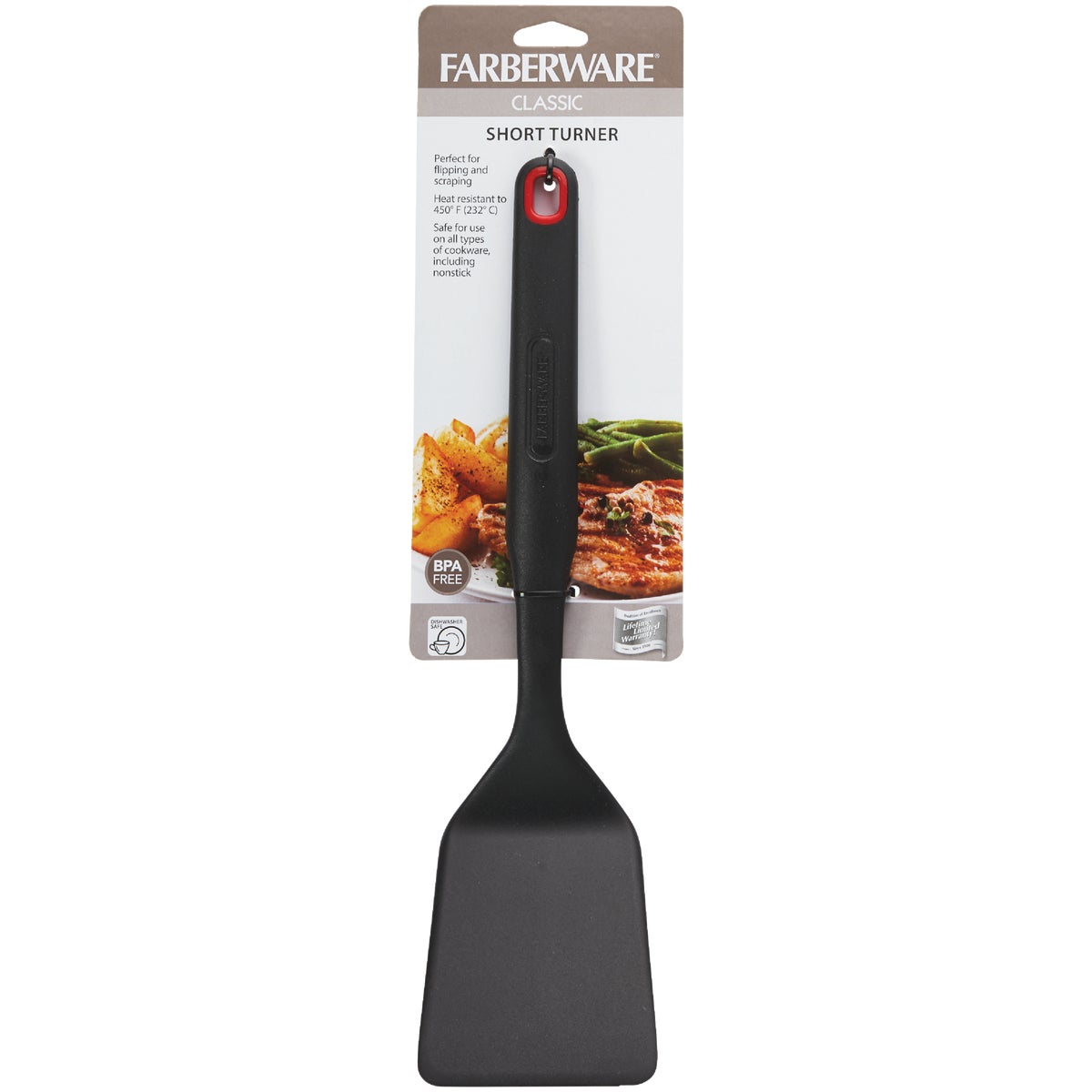 Farberware 12.25 In. Classic Black Nylon Solid Turner