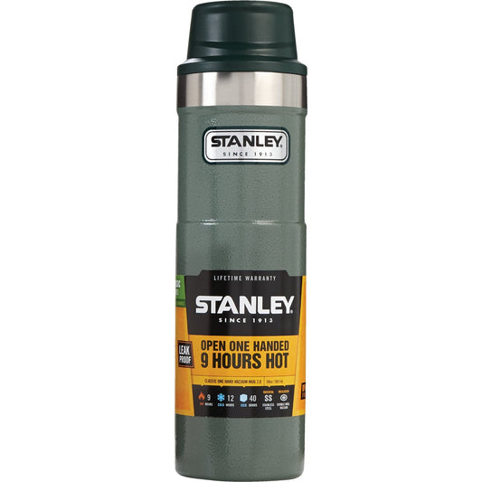 Stanley 20 Oz. Hammertone Green Trigger Action Insulated Tumbler