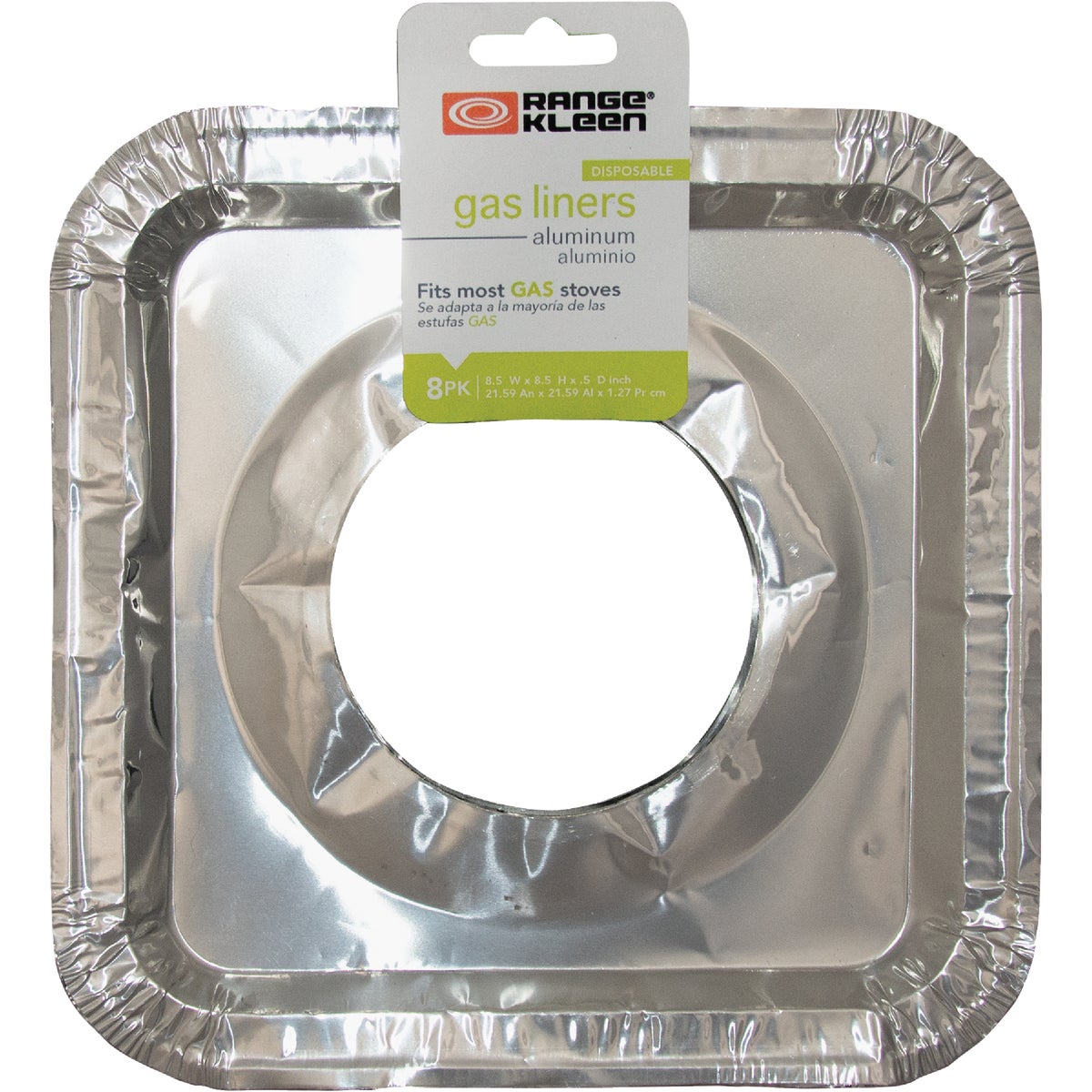 Range Kleen Square Aluminum Foil Gas Stove Bib Liners (8-Pack)