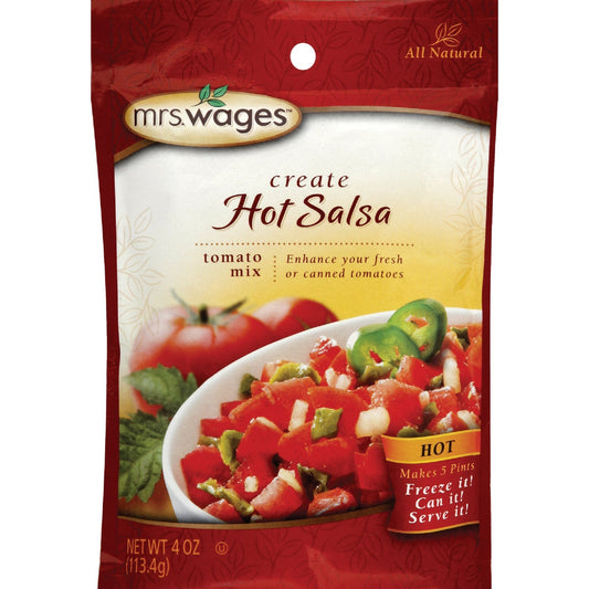 Mrs. Wages 4 Oz. Hot Salsa Tomato Mix