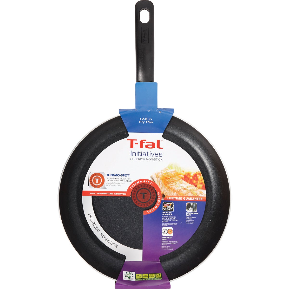 Initiatives 12 In. Black Non-Stick Fry Pan w/ Pour Spout