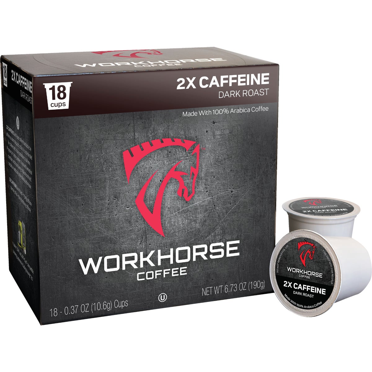 Workhorse 2X Caffeine Coffee Pod (18-Count)