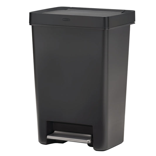 Rubbermaid 13 Gal. Charcoal Step-On Series 2 Wastebasket