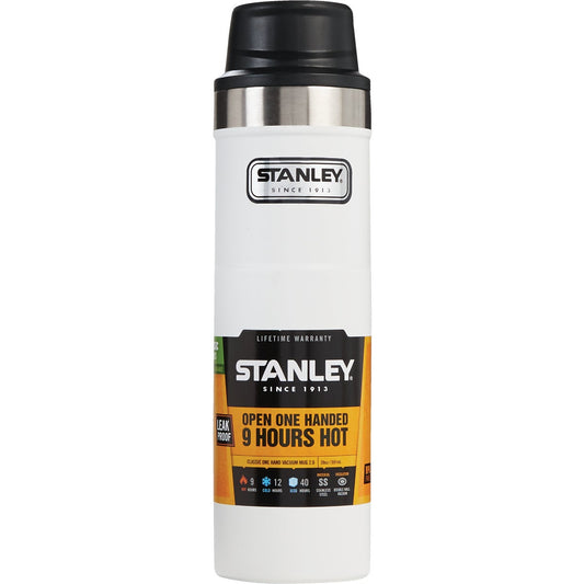 Stanley 20 Oz. Polar White Trigger Action Insulated Tumbler
