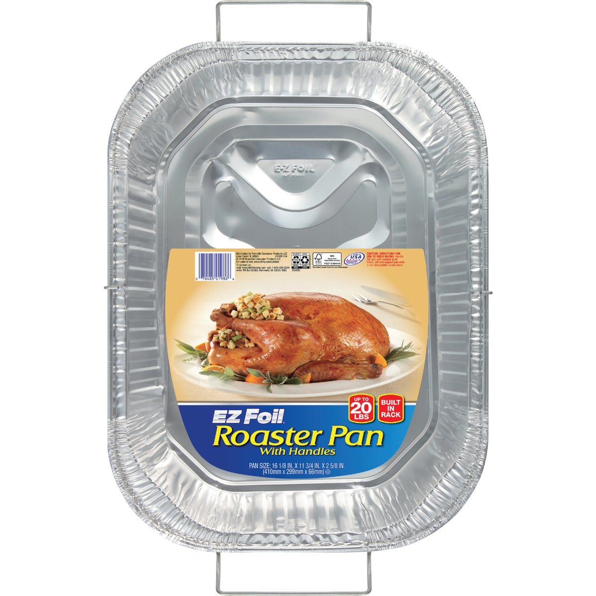 EZ Foil Rack 'N' Roast Roaster Pan with Handles