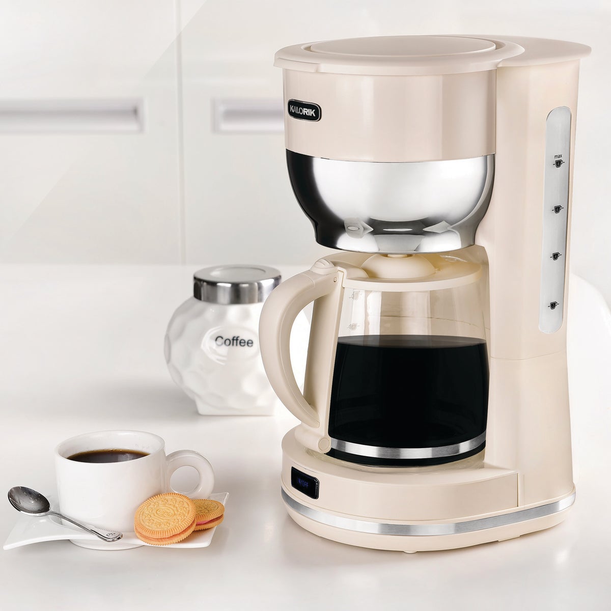 Kalorik 10 Cup Cream Retro Coffee Maker