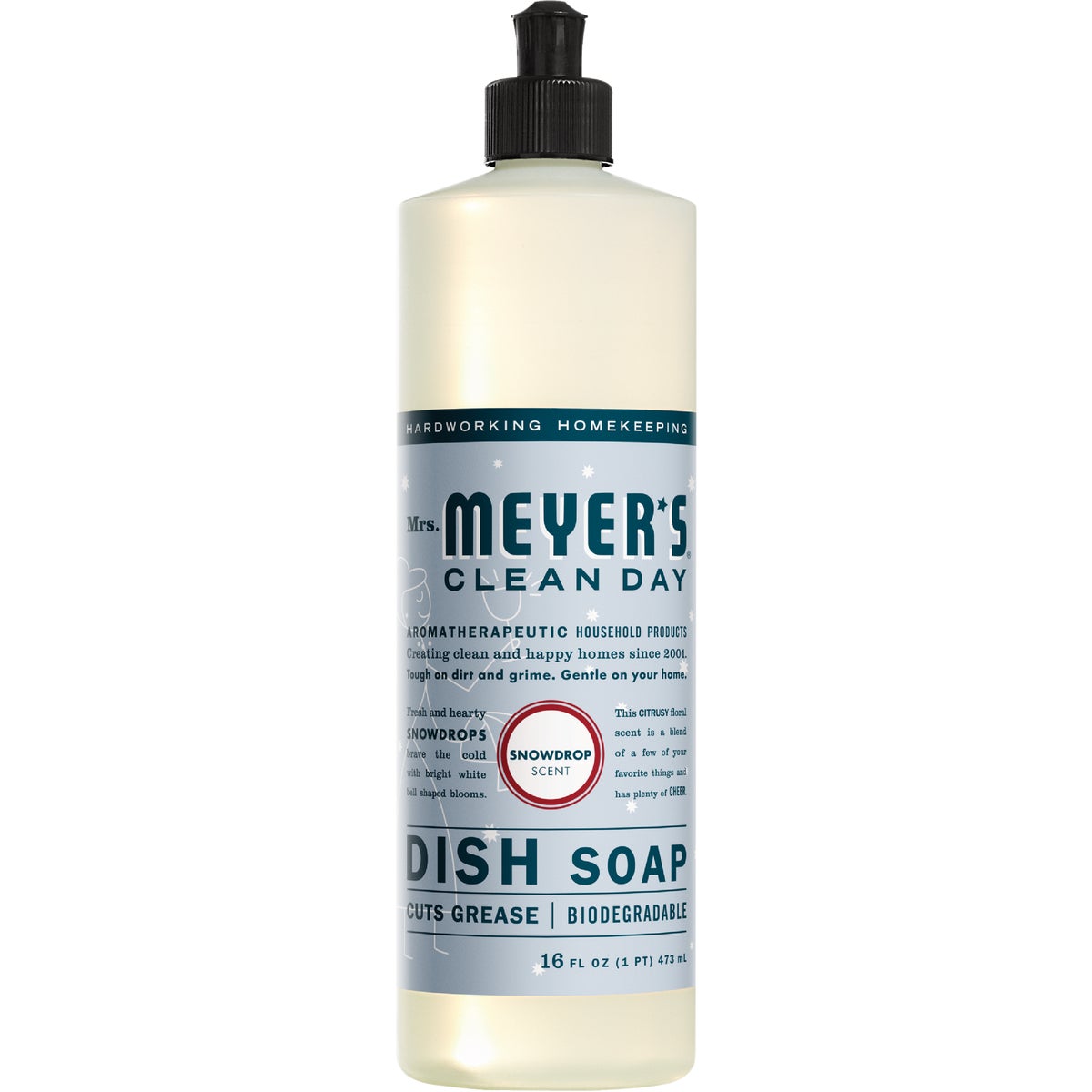 Mrs. Meyer's Clean Day 16 Oz. Snow Drop Scent Liquid Dish Soap