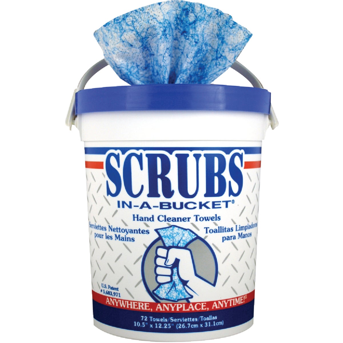 Scrubs Citrus Pop-up Dispenser Hand Cleaner Wipes, (72 Ct.)