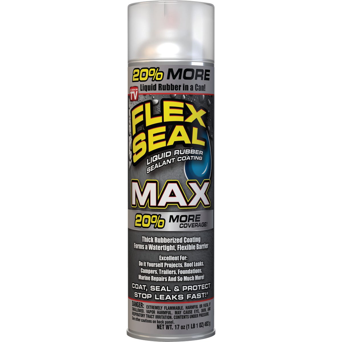FLEX SEAL MAX 17 Oz. Spray Rubber Sealant, Clear