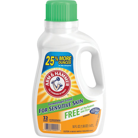 Arm & Hammer 50 Oz. 32 Load Sensitive Skin Liquid Laundry Detergent