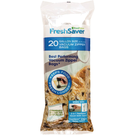 FoodSaver FreshSaver Gal. Vacuum Zipper Bags (20-Count)