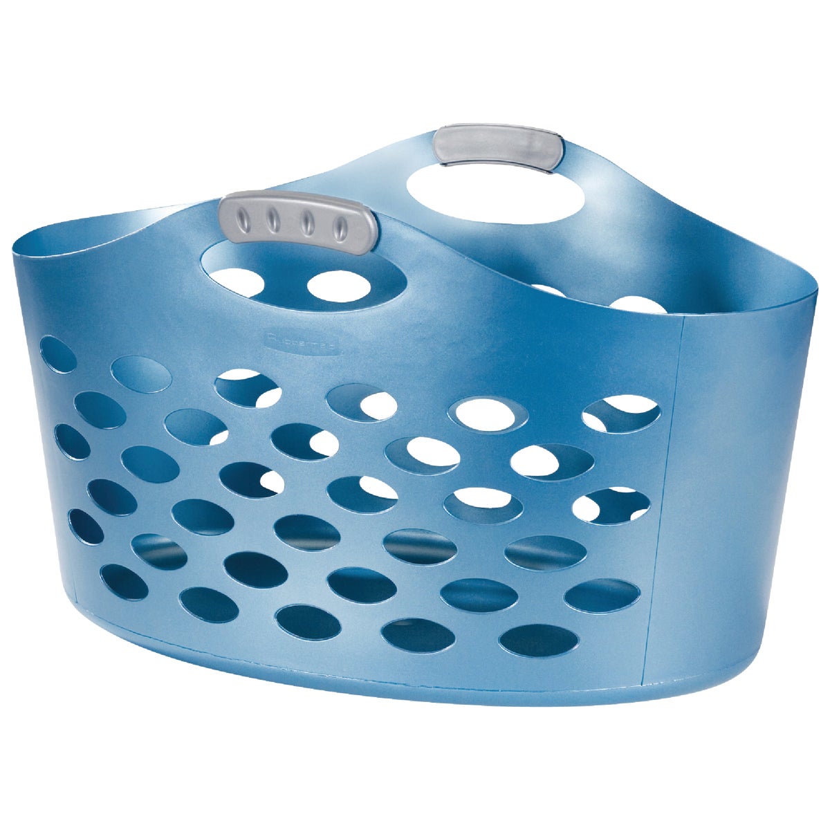 Rubbermaid Flex 'N Carry Blue Laundry Basket