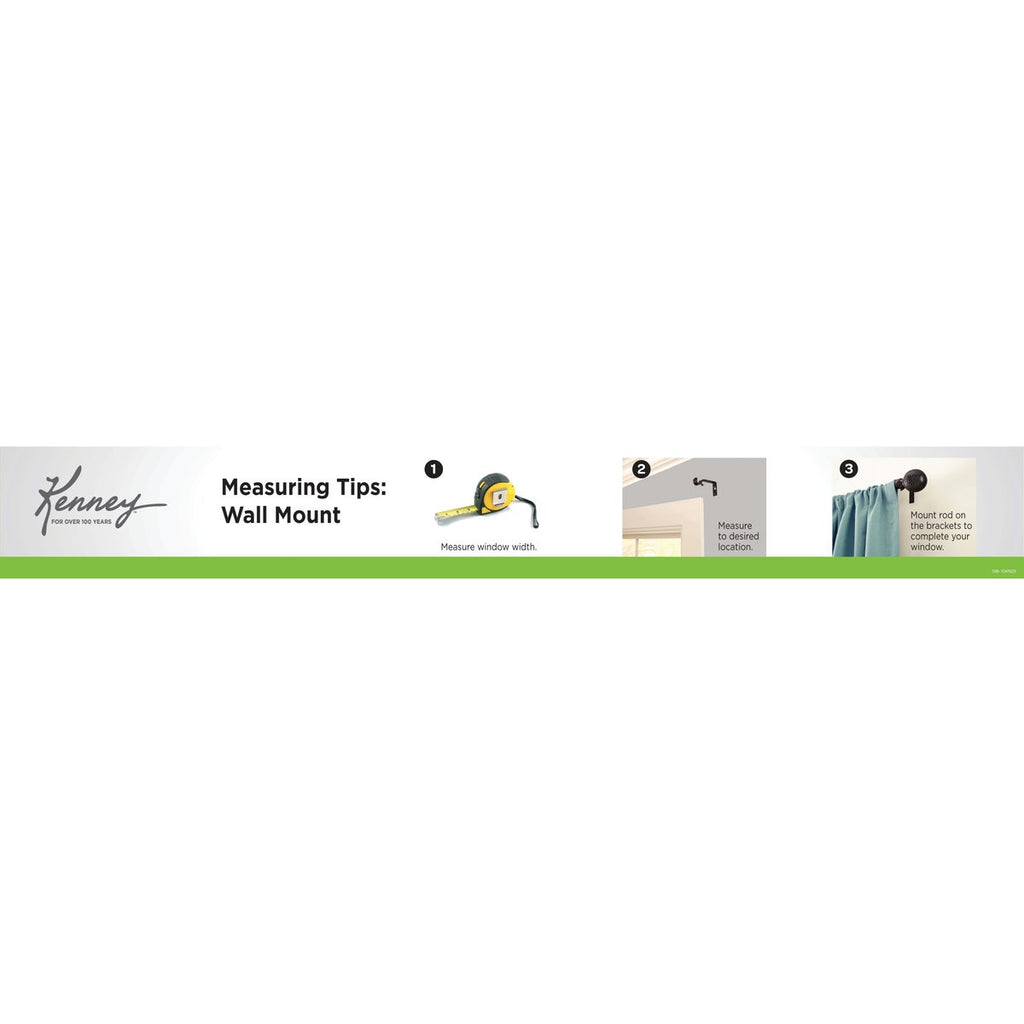 Kenney Basic Drapery Hardware POP Kit