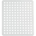 iDesign Euro 11 In. x 12.5 In. White Plastic Sink Mat