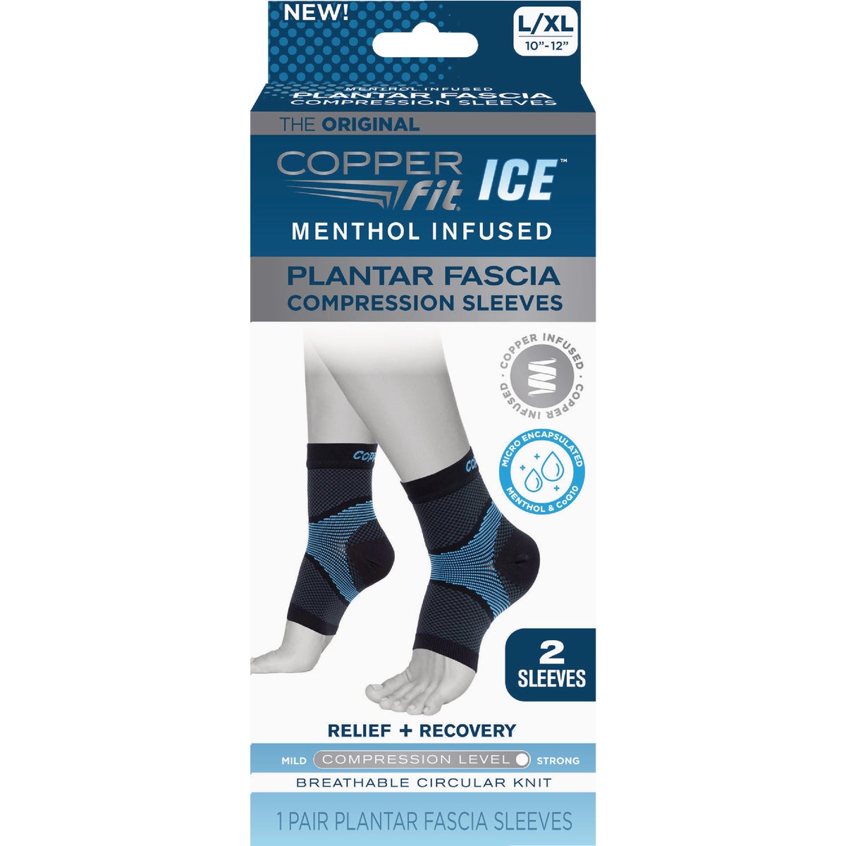 Copper Fit Ice Large/Extra Large Plantar Fascia Foot Sleeve