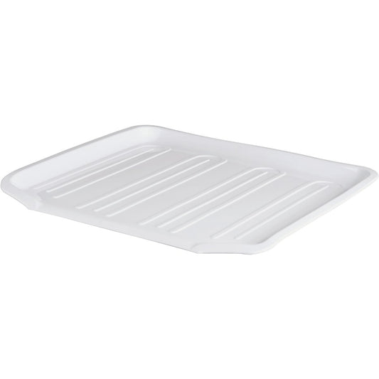 Rubbermaid 14.38 In. x 15.38 In. White Sloped Drainer Tray