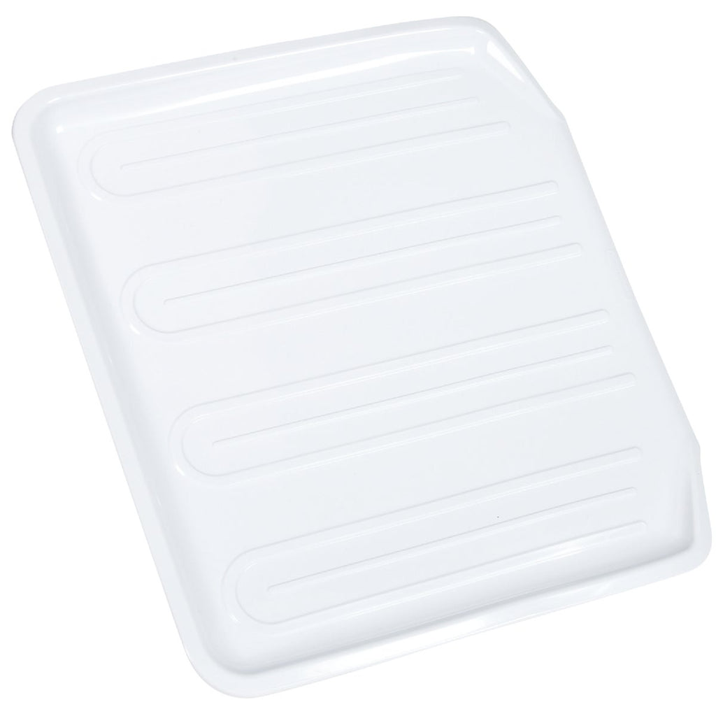 Rubbermaid 14.38 In. x 15.38 In. White Sloped Drainer Tray
