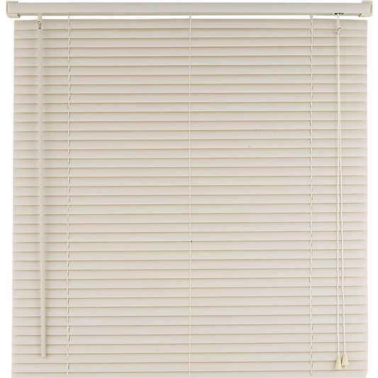 Home Impressions 23 In. x 42 In. Alabaster Vinyl Light Filtering Corded Mini-Blinds