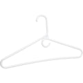 Homz Smart Solutions White Plastic Clothes Hanger with Accessory Ring (3-Pack)