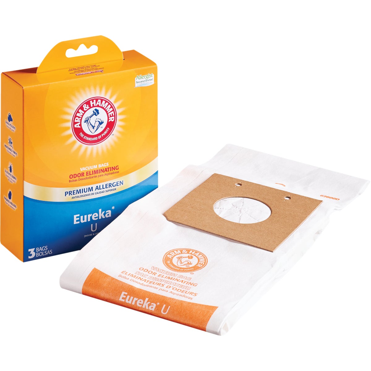 Arm & Hammer Electrolux Eureka U Vacuum Cleaner Bag (3-Pack)