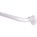 Sun Zero 48 In. x 86 In. x 5/8 In. Silver Wrap Around Room Darkening Curtain Rod