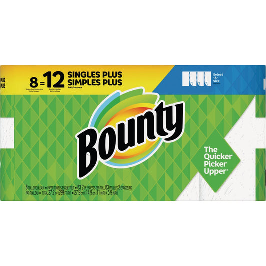 Bounty Singles Plus Paper Towel (8 Roll)